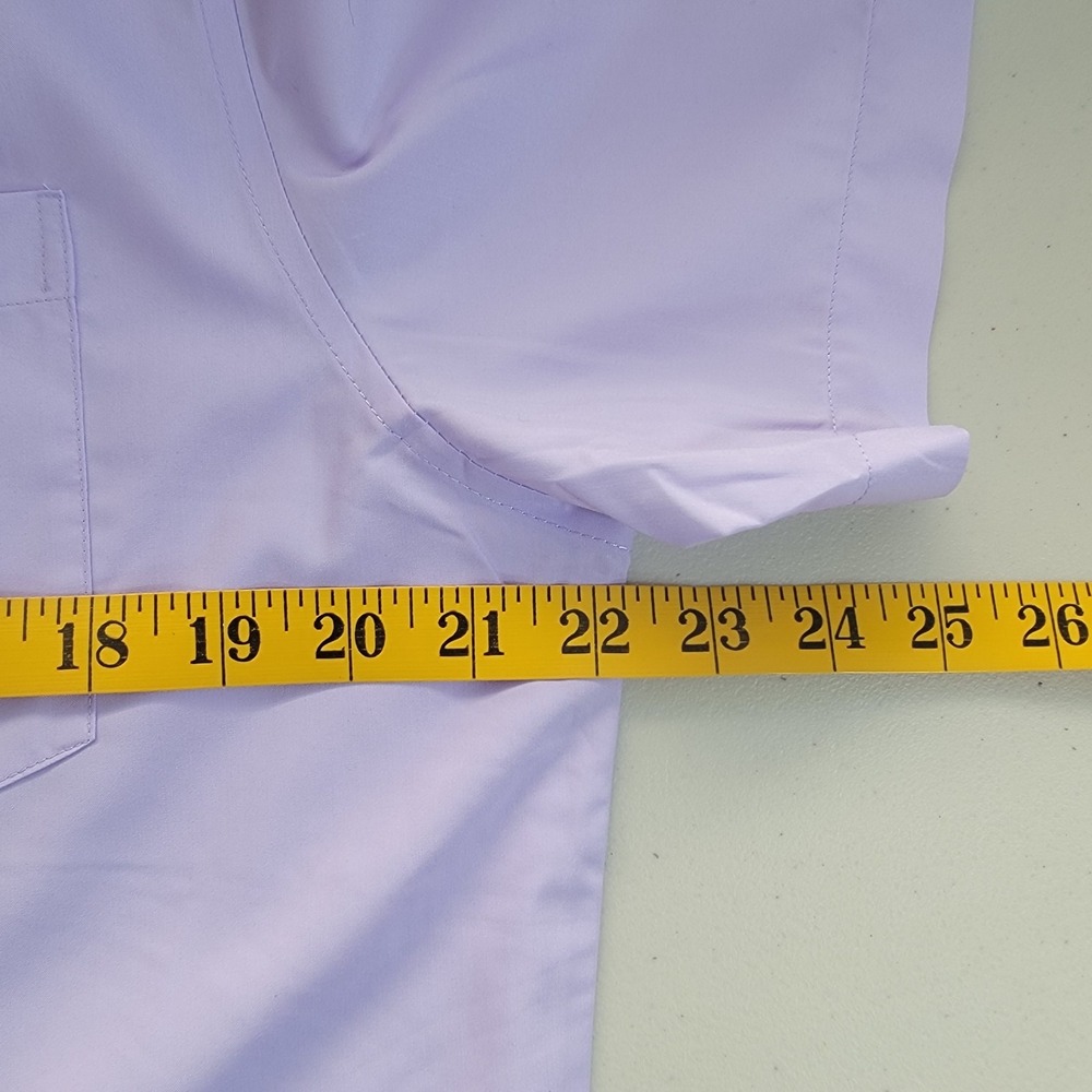 COOFANDY Button Down Shirt Mens Medium Purple Short Sleeve Solid Casual Top NWT - Picture 4 of 7